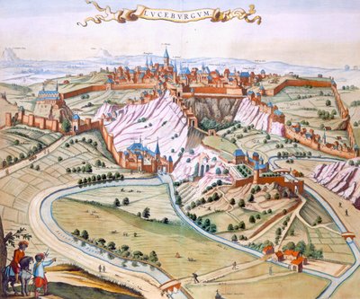 Luxembourg, the Capital of the Duchy by Joan Blaeu